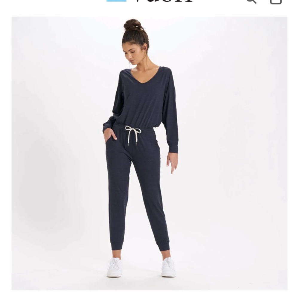 Vuori longsleve jumpsuit midnight heather small